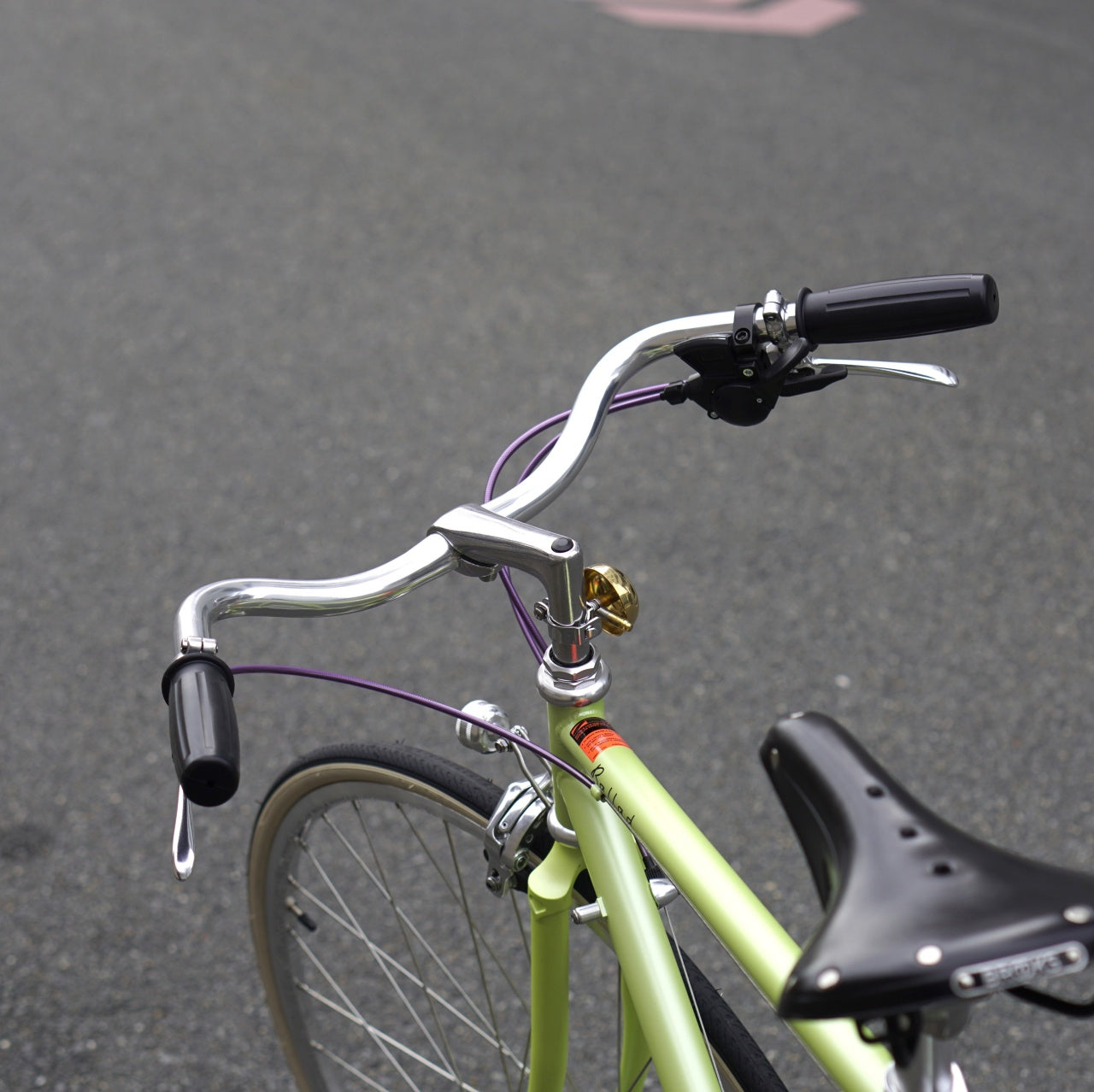 【オリジナルカスタム】BALLAD(54:173-180cm) FUJI BALLAD eirin custom フジ バラッド カスタム完成車 クロモリ アーバンカスタム BROOKS B17 サドル MKS Pretzel ペダル 京都 自転車 eirin クラシック ロードバイク カスタム