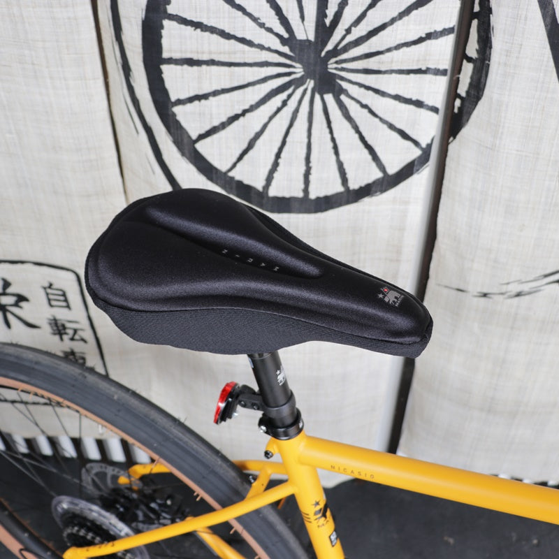 【在庫セール!】DONKY GEL SADDLE COVER ロードバイク サドル クロスバイク カスタム 痛み対策グッズ ロングライド アイテム 自転車アクセサリー クッションサドルカバー ツーリング快適化