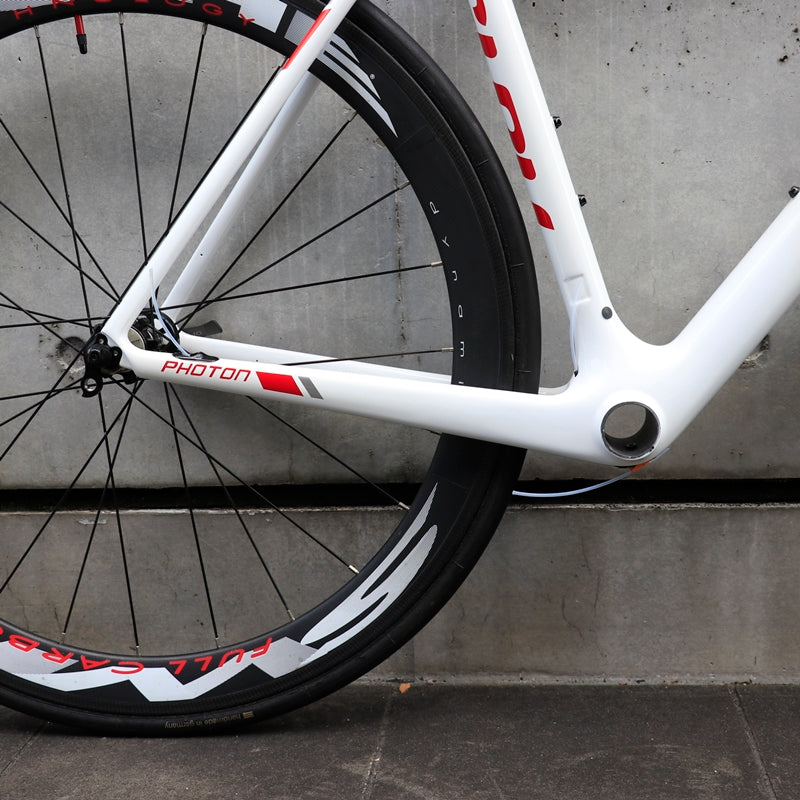 【在庫SALE / セール】PHOTON V4(ホワイト/レッド) グル フォトン フルカーボンロードバイク フレームセット