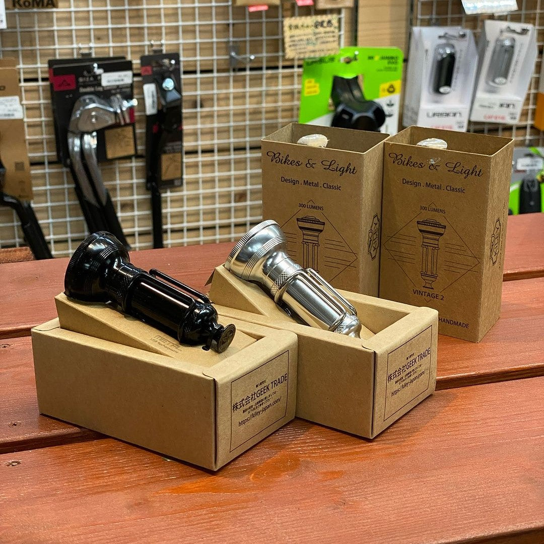 ビンテージライト(V2 FRONT) キーレイ フロントライト レトロ クラシック 自転車