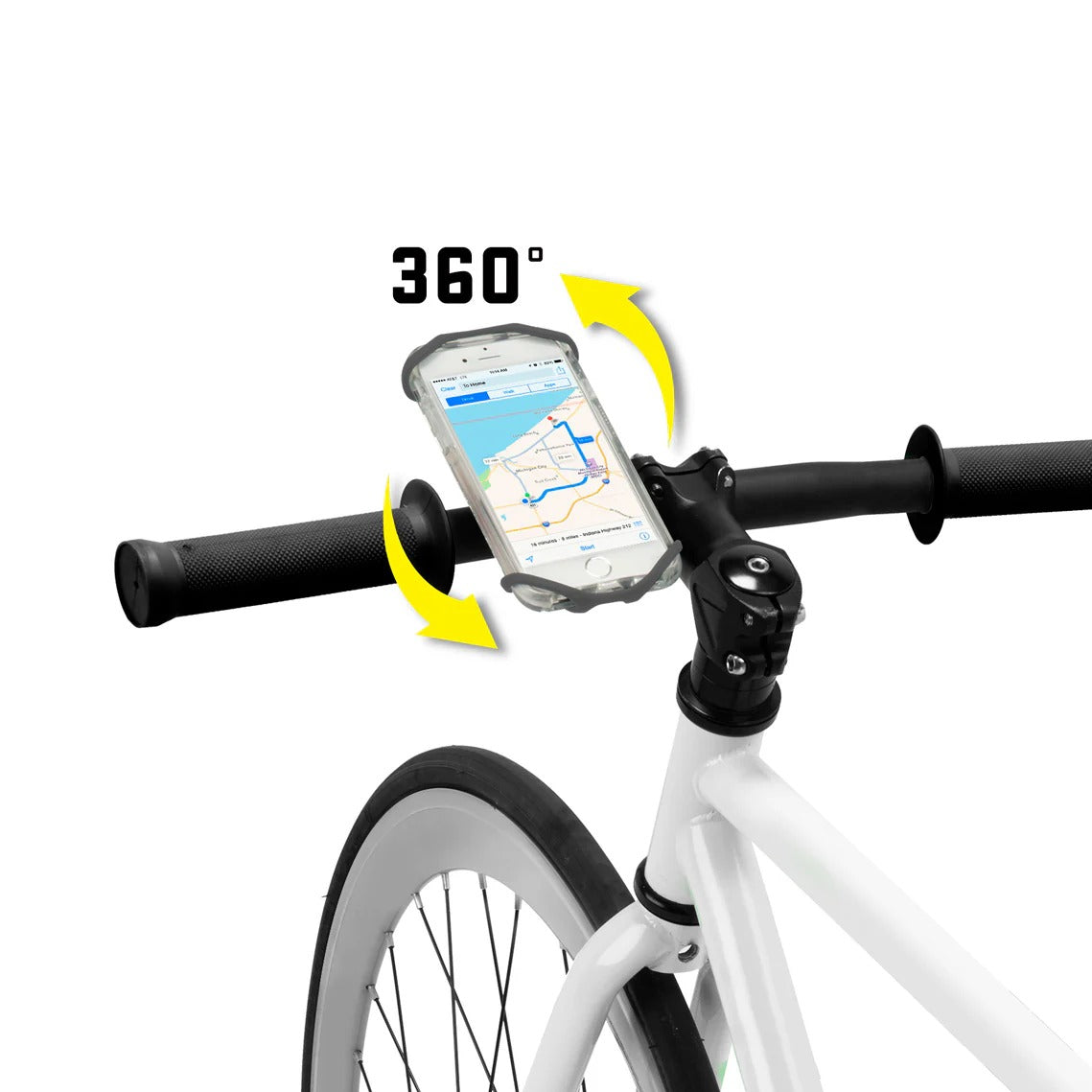 ラプター スマートフォンバーマウント(NI04360) Nite Ize スマホホルダー スマートフォンバーマウント 自転車 スマホマウント シリコンバンドホルダー ベビーカー スマホ固定 縦横切替 スマホスタンド サイクルアクセサリー スマホホルダー