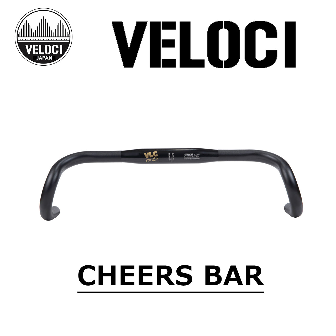 CHEERS BAR フレアハンドルバー グラベルロード バイクパッキング VLC 自転車カスタムパーツ ハンドルバー アルミ 自転車ハンドル幅選び