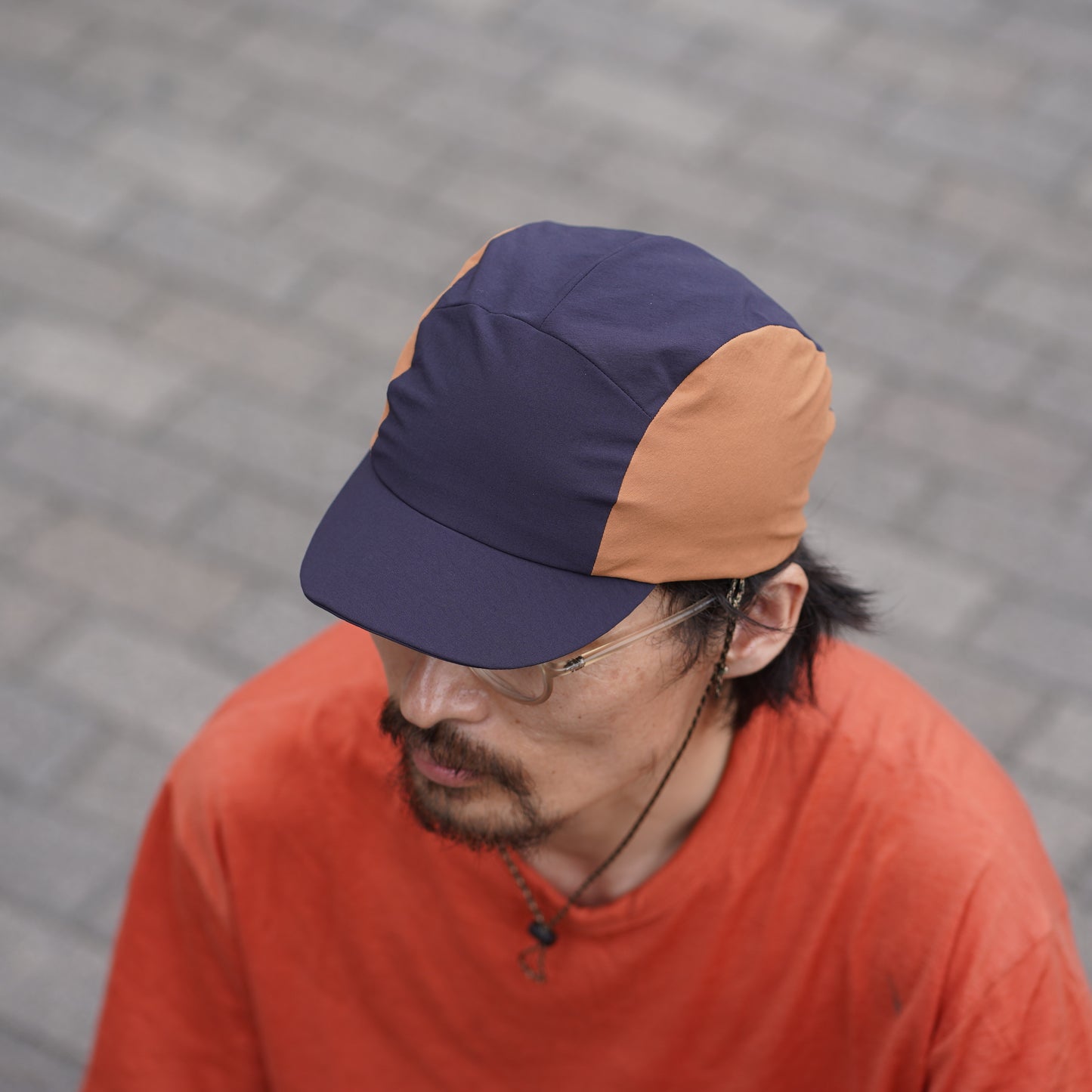 ドライストレッチ Cap(two-tone) サンカクスイ サイクルキャップ おしゃれ 自転車用キャップ 夏 ハンドメイド アウトドア帽子 軽量 キャップ 自転車