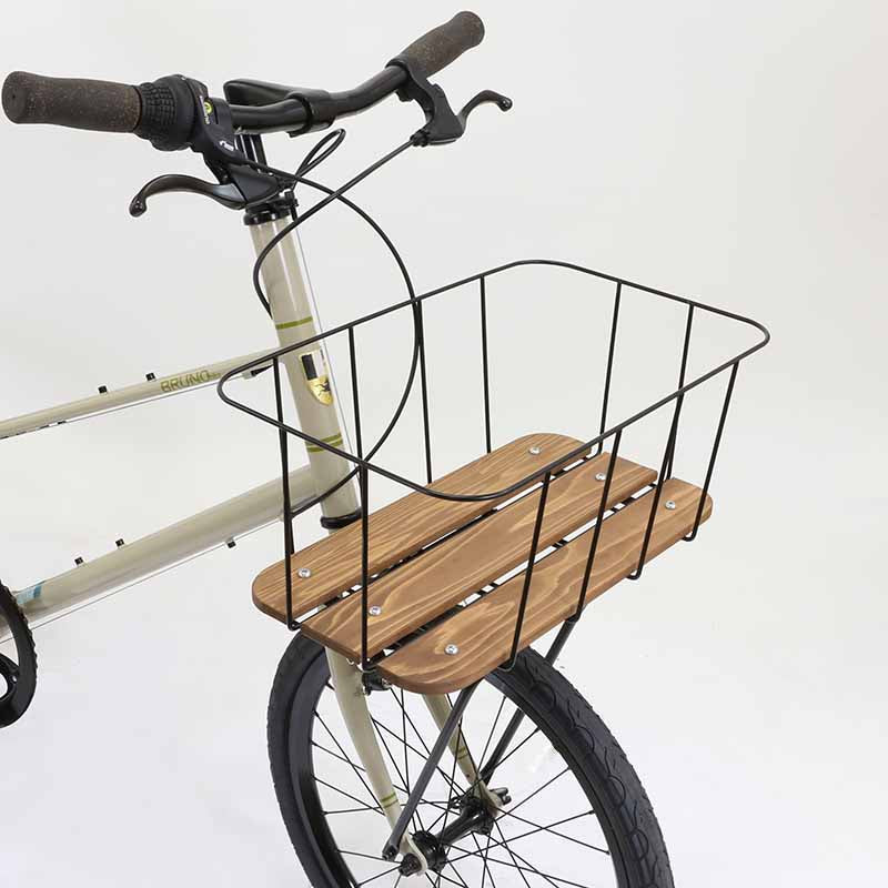 advans+f wood wire basket WRB-DEEP 昭和インダストリーズ 前カゴ フロントバスケット