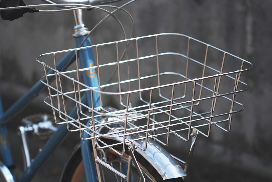 フロントラック バスケット 自転車用 北欧おしゃれデザイン