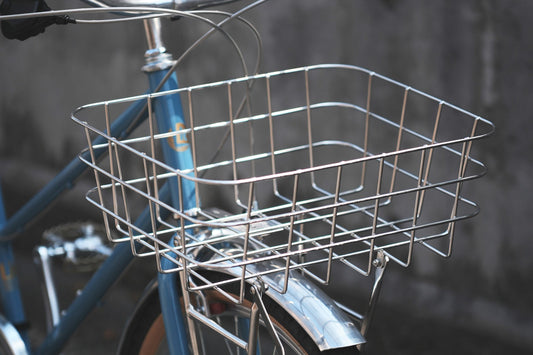 フロントラック バスケット 自転車用 北欧おしゃれデザイン