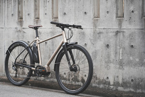 FUJI FARPOINT 中古 ロングテールE-BIKE グラベル 電動アシスト 自転車 シャンパンゴールド