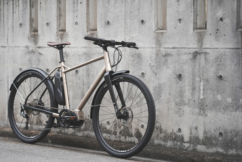 FUJI FARPOINT 中古 ロングテールE-BIKE グラベル 電動アシスト 自転車 シャンパンゴールド