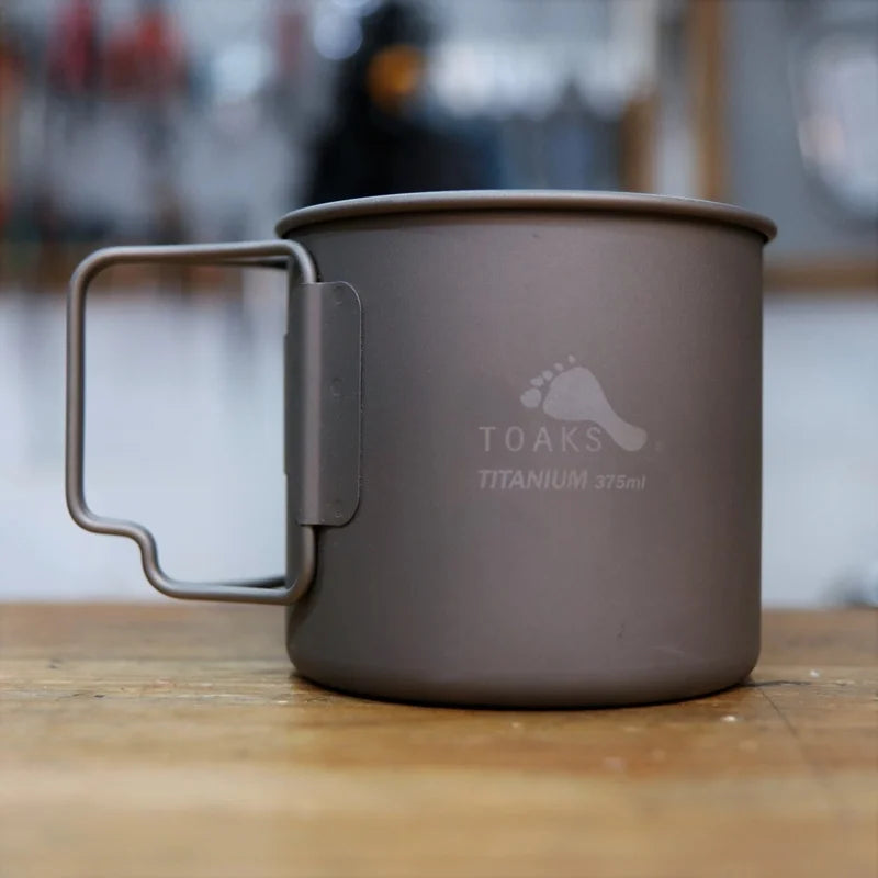 TOAKS CUP-375 チタンマグカップ 375ml 軽量アウトドアカップ