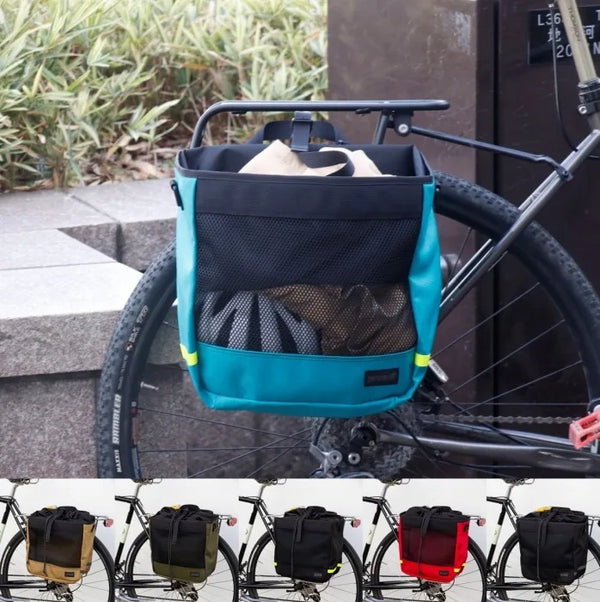 アクセサリー BLUE LUG* grocery pannier (all black) BLUE LUG grocery pannier｜カゴ感覚で使えるグロッサリーパニアバッグ