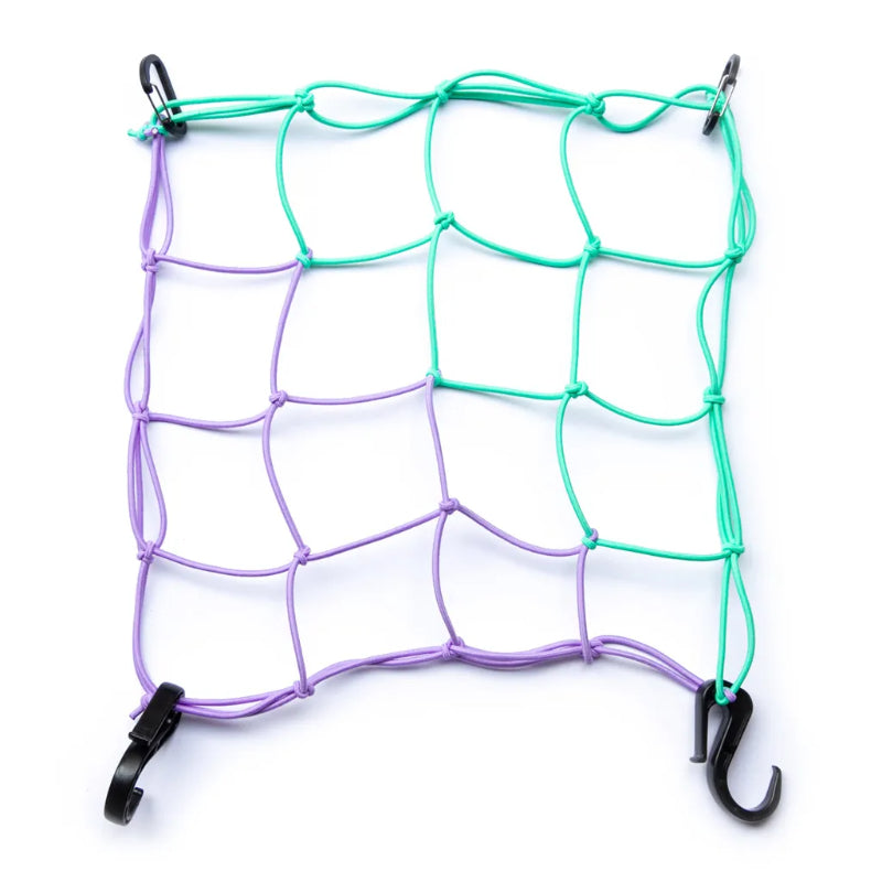 cargo net ブルーラグ カーゴネット 荷物固定ネット 自転車 WALD バスケット アクセサリー 自転車 ラックネット カラビナ付き ネット 自転車 おしゃれパーツ バスケット用ゴムネット