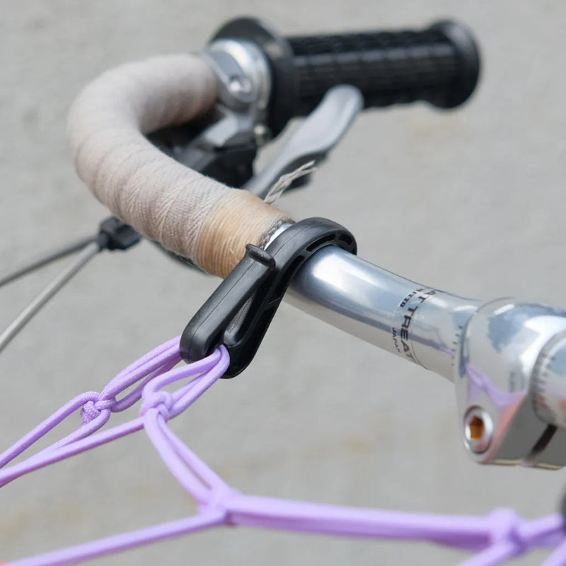 cargo net ブルーラグ カーゴネット 荷物固定ネット 自転車 WALD バスケット アクセサリー 自転車 ラックネット カラビナ付き ネット 自転車 おしゃれパーツ バスケット用ゴムネット