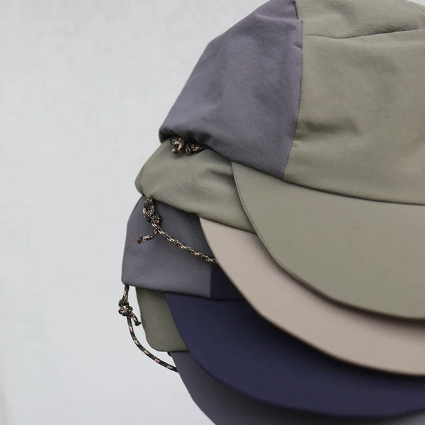 sankaku.sui ドライストレッチ Cap two-tone ハットストラップ付きキャップ