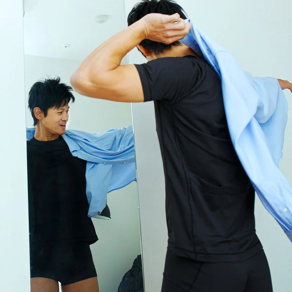 【narifuri×WACOAL MEN】ラグランスリーブシャツ（NFWA-01）