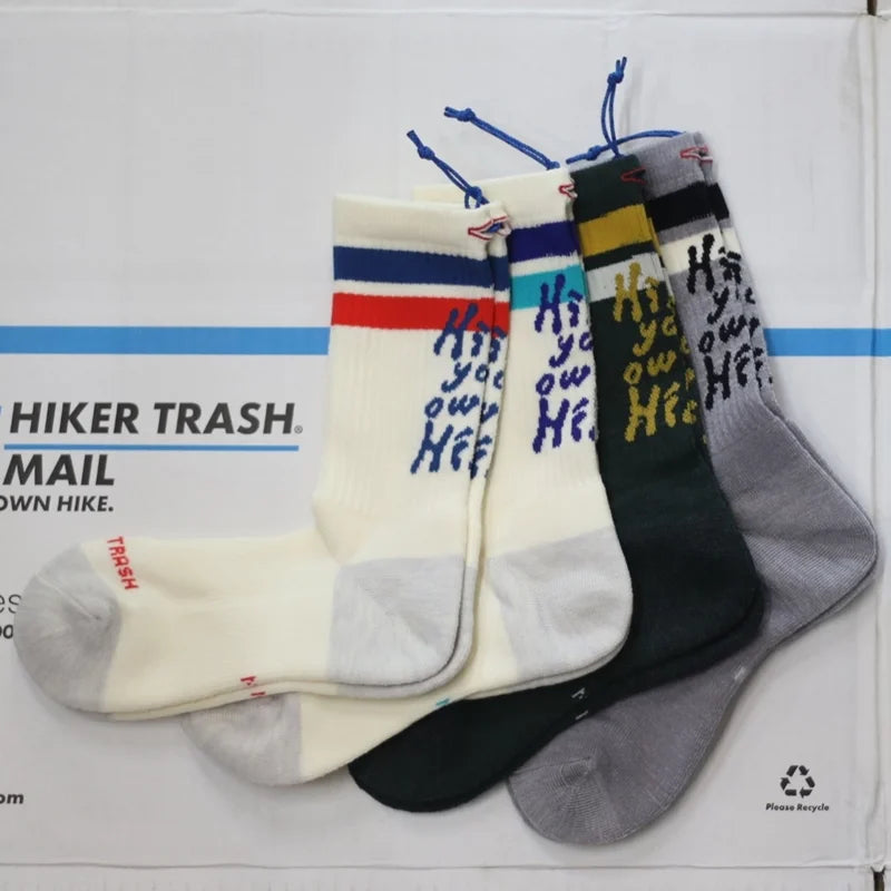 HIKER TRASH H.Y.O.H HIKE TREK CREW メリノウールソックス