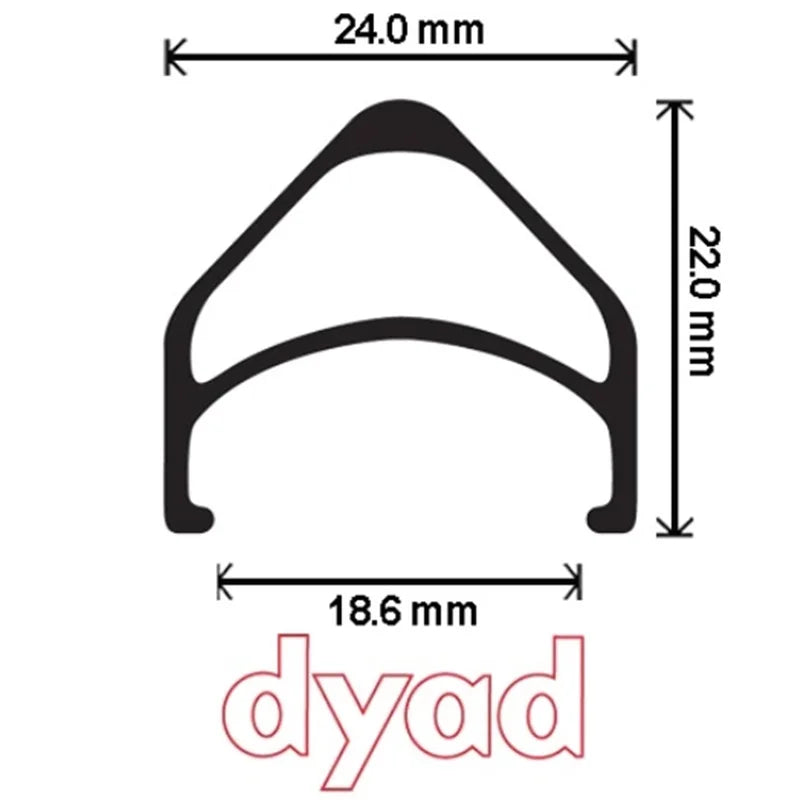 Dyad 650B（32H）SILVER MSW（リムブレーキ/クリンチャー）