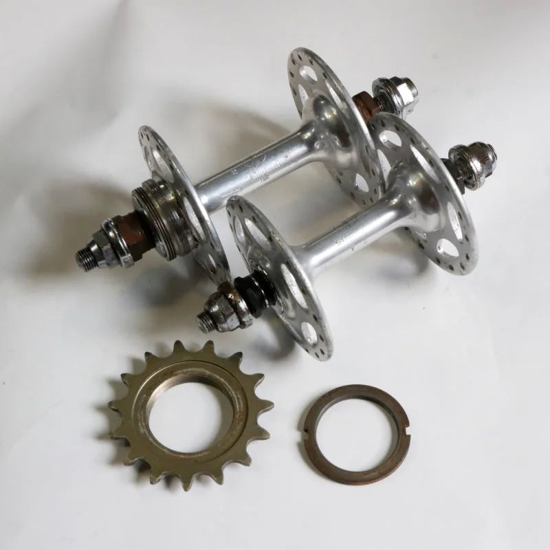 【中古】DURA-ACE（トラックハブ前後セット＋固定コグ）