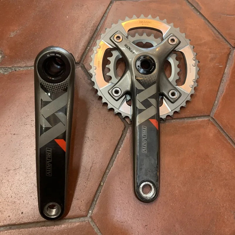 TRUVATIV XX 2x10S カーボンMTBクランクセット 175mm 中古