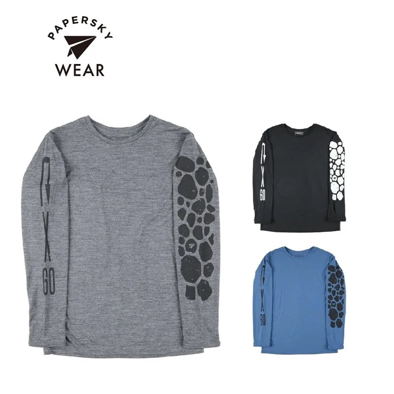 PAPERSKY MERINO MULTI LONG SLEEVE T-SHIRT メリノウール混ロングスリーブTシャツ