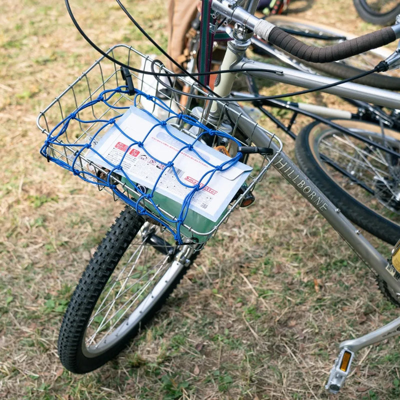 cargo net ブルーラグ カーゴネット 荷物固定ネット 自転車 WALD バスケット アクセサリー 自転車 ラックネット カラビナ付き ネット 自転車 おしゃれパーツ バスケット用ゴムネット