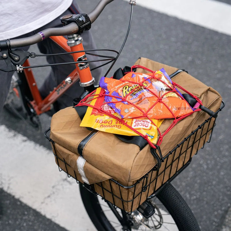 cargo net ブルーラグ カーゴネット 荷物固定ネット 自転車 WALD バスケット アクセサリー 自転車 ラックネット カラビナ付き ネット 自転車 おしゃれパーツ バスケット用ゴムネット