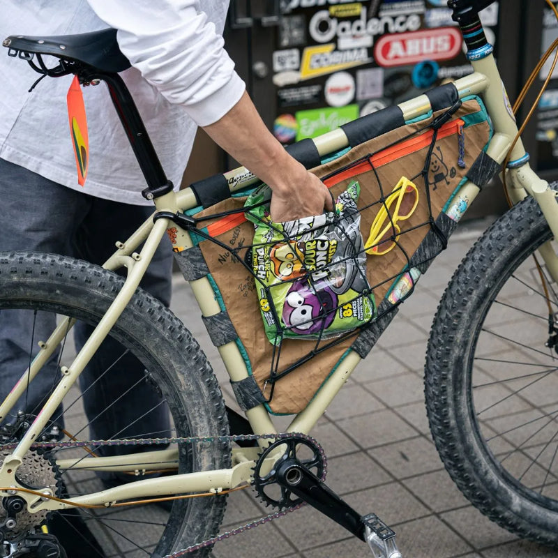 cargo net ブルーラグ カーゴネット 荷物固定ネット 自転車 WALD バスケット アクセサリー 自転車 ラックネット カラビナ付き ネット 自転車 おしゃれパーツ バスケット用ゴムネット