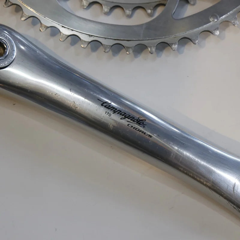 中古】Campagnolo CHORUS 9速クランクセット｜イタリアンロードを彩る