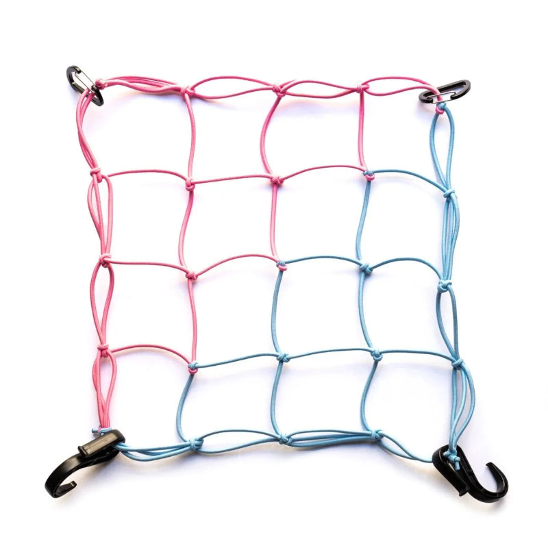 cargo net ブルーラグ カーゴネット 荷物固定ネット 自転車 WALD バスケット アクセサリー 自転車 ラックネット カラビナ付き ネット 自転車 おしゃれパーツ バスケット用ゴムネット