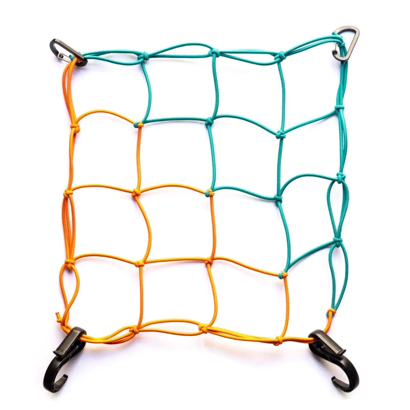 cargo net ブルーラグ カーゴネット 荷物固定ネット 自転車 WALD バスケット アクセサリー 自転車 ラックネット カラビナ付き ネット 自転車 おしゃれパーツ バスケット用ゴムネット