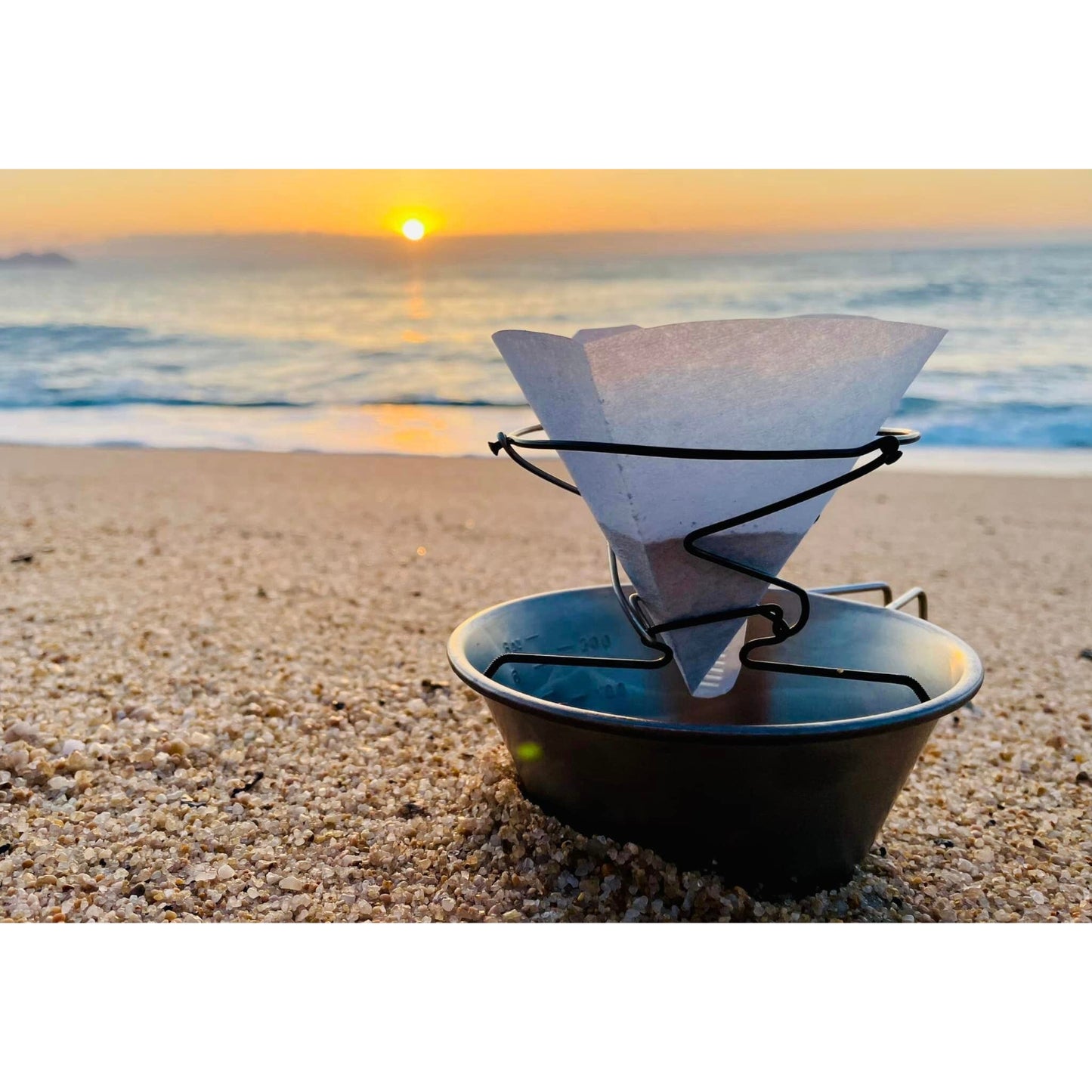 山のコーヒードリッパー雪渓　（1杯用） 山コーヒーギア アウトドアドリッパー ULコーヒー 登山 コーヒーセット 軽量抽出ギア コーヒー道具 ミニマル 組み立て式ドリッパー