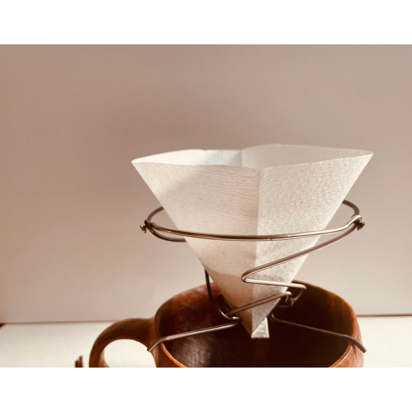 山のコーヒードリッパー雪渓　（1杯用） 山コーヒーギア アウトドアドリッパー ULコーヒー 登山 コーヒーセット 軽量抽出ギア コーヒー道具 ミニマル 組み立て式ドリッパー