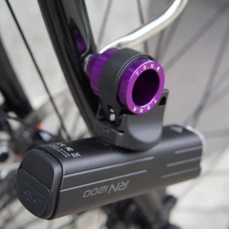 LIGHT MOUNT（SPLASH COLOR） ライトマウント ライトホルダー フロントライト固定 スプラッター塗装 フォークマウントライト 自転車用ライトブラケット バイクカスタムパーツ