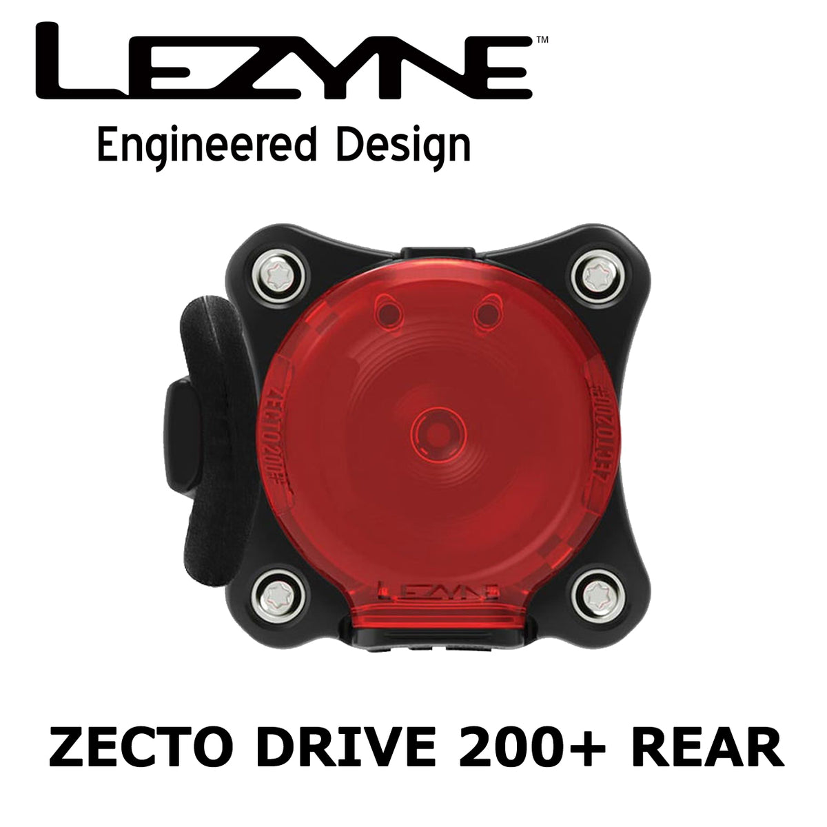 LEZYNE ZECTO DRIVE 200+ REAR USB-C充電対応リアライト ブラック