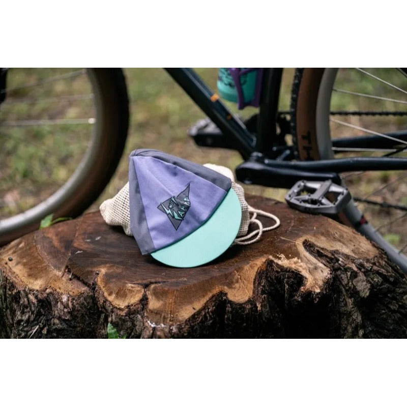 campout 2023 cycling cap (lavender/black)