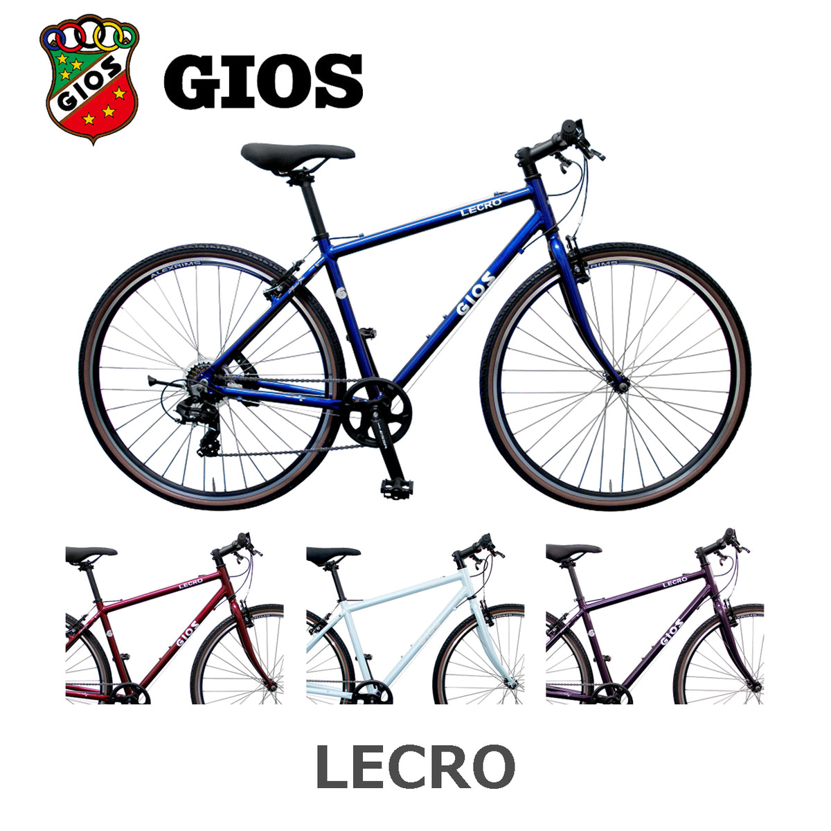 GIOS LECRO 2026年モデル クロスバイク 6061アルミフレーム クロモリフォーク