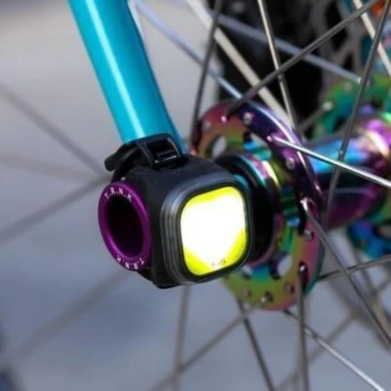 LIGHT MOUNT（SPLASH COLOR） ライトマウント ライトホルダー フロントライト固定 スプラッター塗装 フォークマウントライト 自転車用ライトブラケット バイクカスタムパーツ