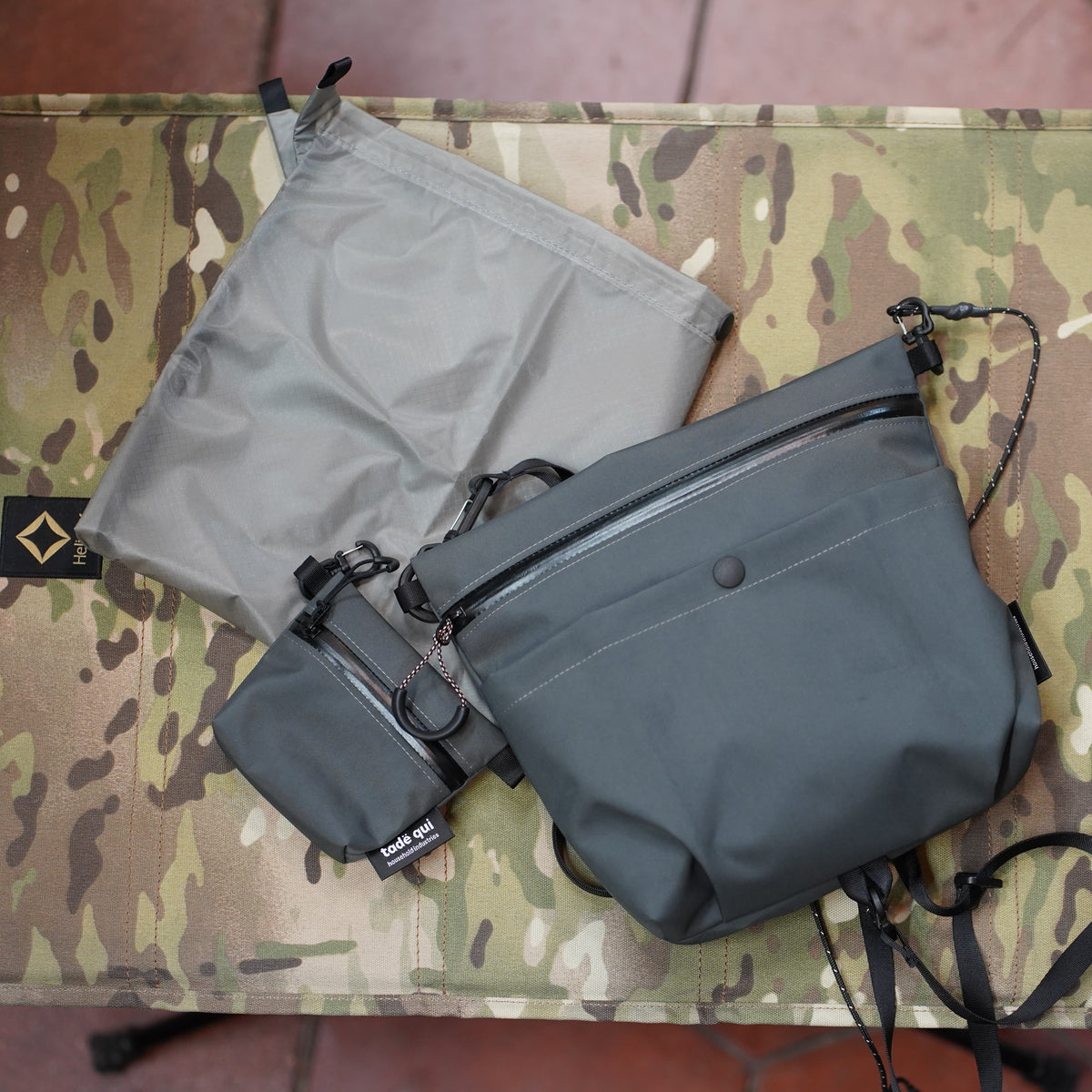 tade qui sacoche × SACOCHE Highcount Nylon 4Layer 2WAYサコッシュ