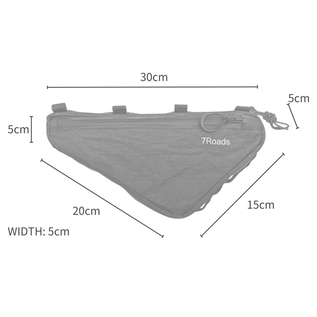 FRAME BAG MINI ULTRA ULフレームバッグ トップチューブバッグ 軽量 Ultra200x バッグ バイクパッキング フレーム下 ダイニーマ 自転車バッグ 7R bags フレームバッグ コンパクトバイクバッグ