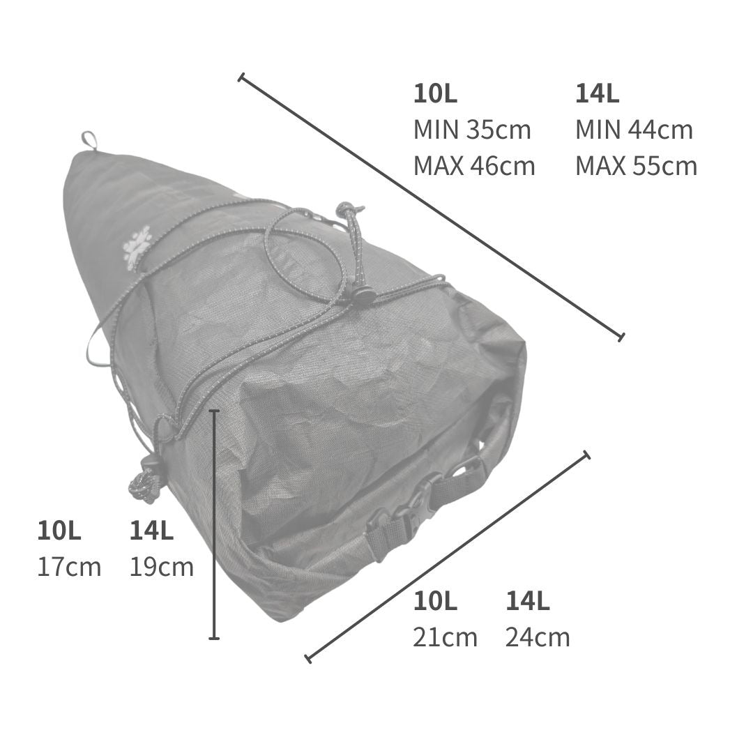SEAT PACK ULTRA - saddle bag 7R bags バイクパッキング シートバッグ Ultra200x 完全防水 シートパック ULバイクパッキング ワンタッチ脱着 バッグ Gravel bikepacking bag