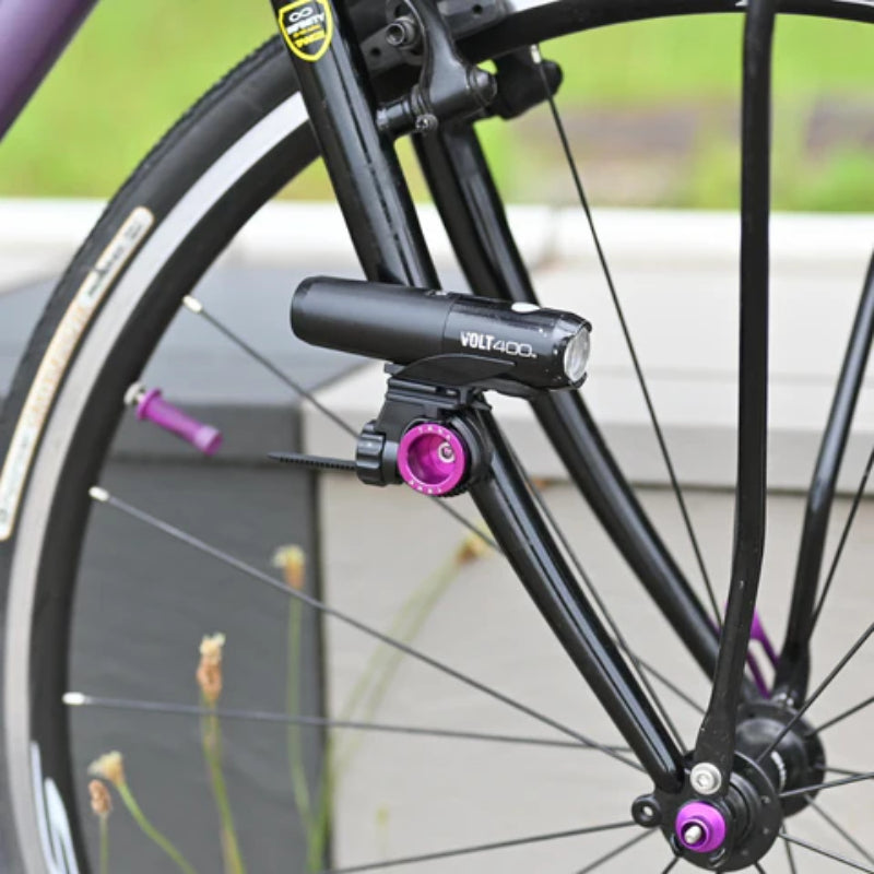 LIGHT MOUNT（SPLASH COLOR） ライトマウント ライトホルダー フロントライト固定 スプラッター塗装 フォークマウントライト 自転車用ライトブラケット バイクカスタムパーツ