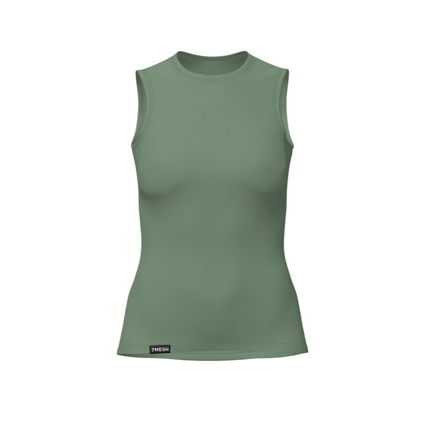 ASHLU MERINO BASE LAYER SLEEVELESS WOMEN'S 7メッシュ インナー サイクリング レディース