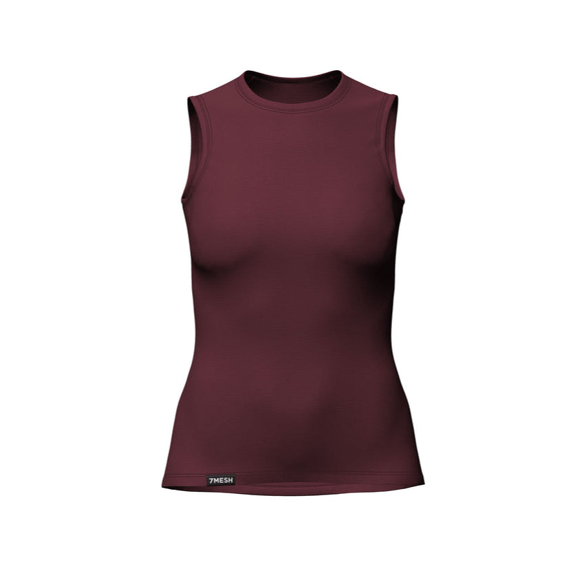 ASHLU MERINO BASE LAYER SLEEVELESS WOMEN'S 7メッシュ インナー サイクリング レディース