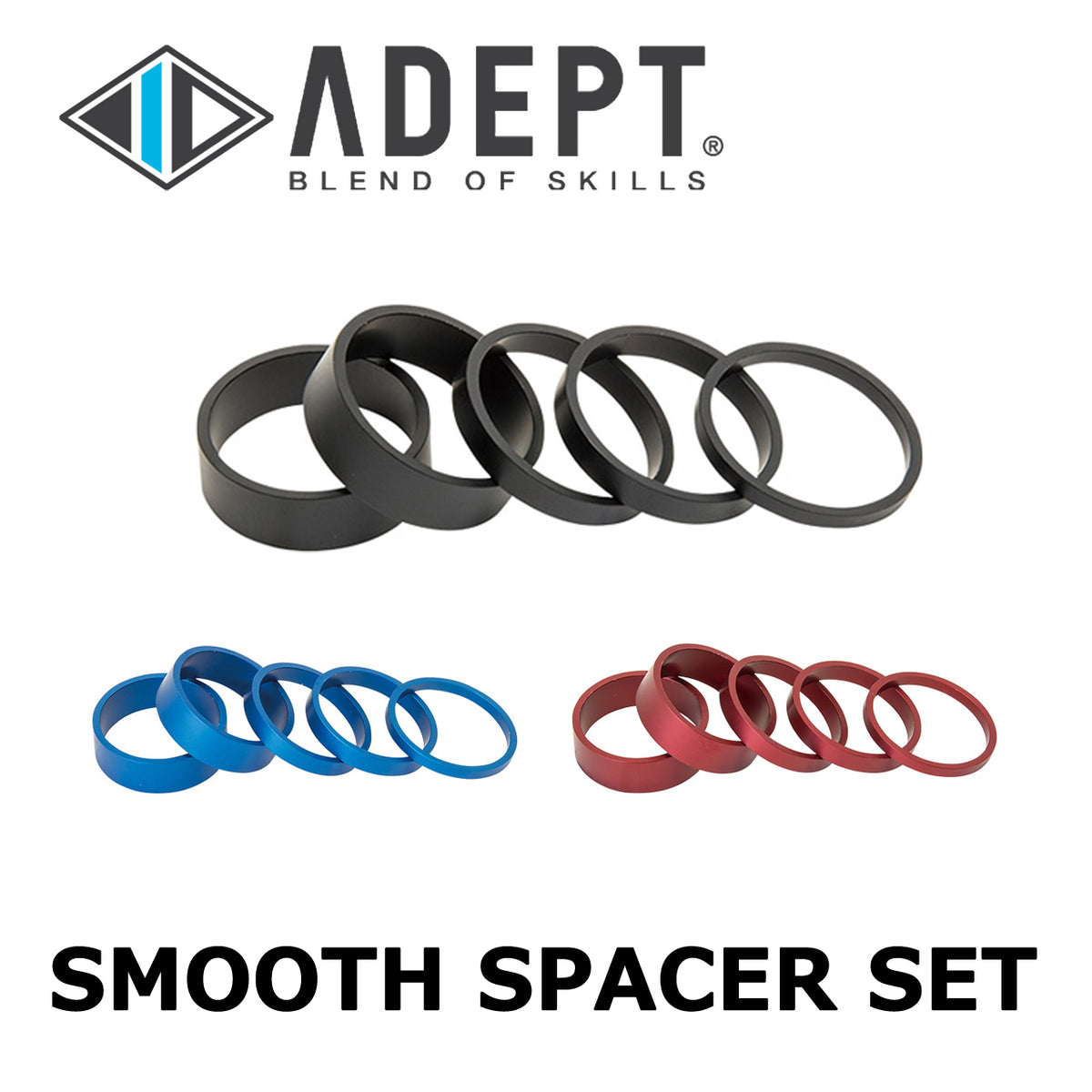 ADEPT SMOOTH SPACER SET アルミコラムスペーサーセット