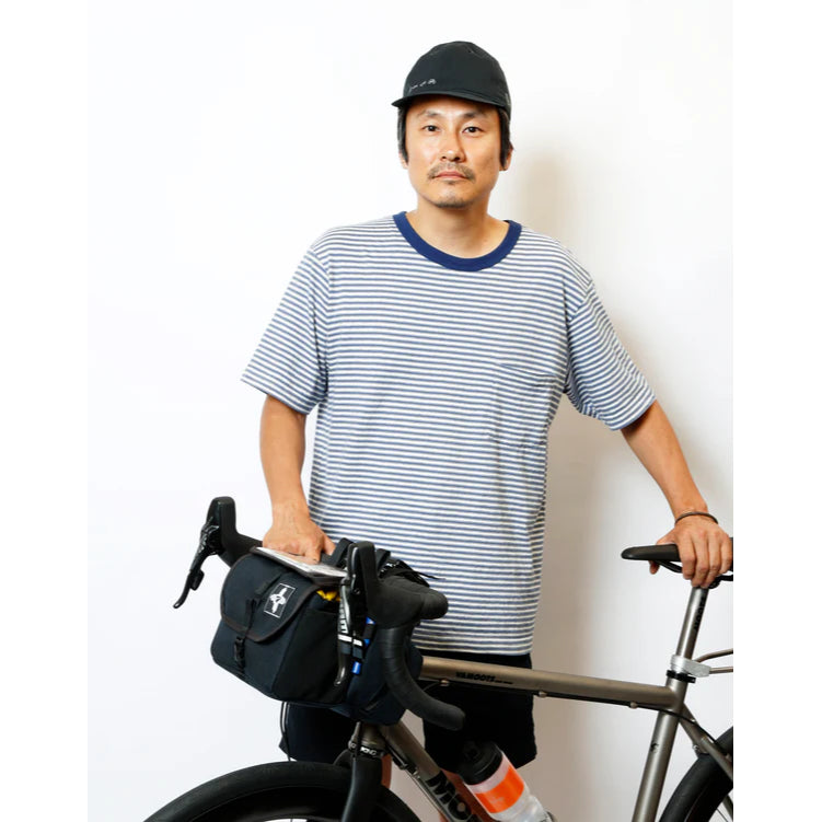 【RMW × PAPERSKY】 BIKE'N HIKE FRONT BAG RawLow Mountain Works（ローローマウンテンワークス） PAPERSKY ハンドルバーバッグ バイクパッキング バッグ ショルダーバッグ 2WAY マップケース クリアポケット ソフトマウント ウェビング