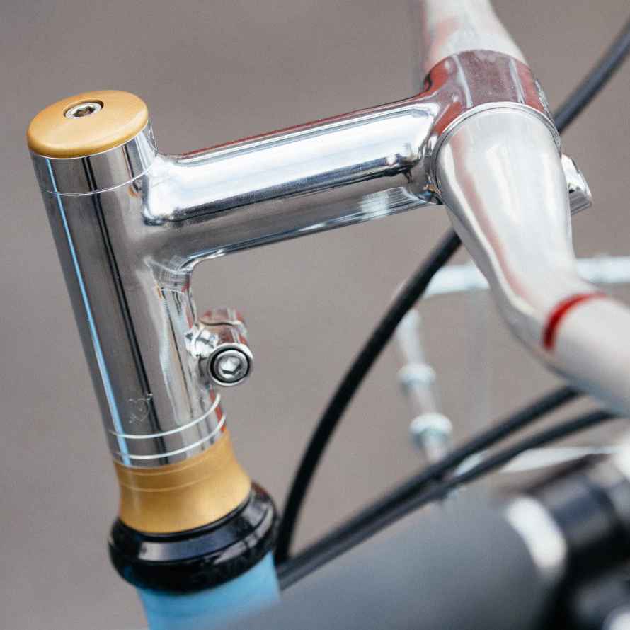 brass tapered spacer BLUELUG ブルーラグ 真鍮スペーサー クロモリステム NITTO ブラスパーツ 自転車カスタム