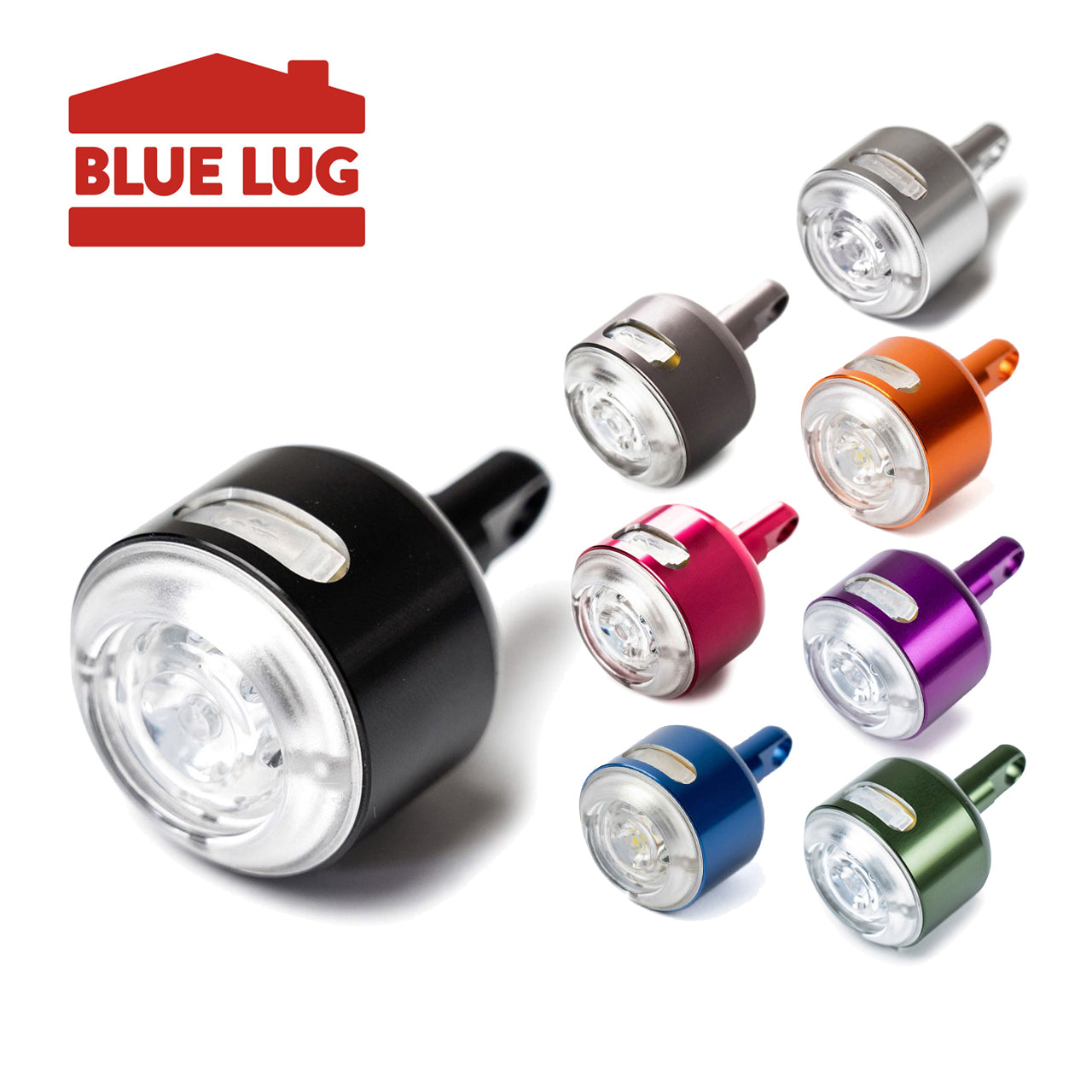 BLUE LUG KOMA light（front）｜アルミ削り出しの小型フロントライト