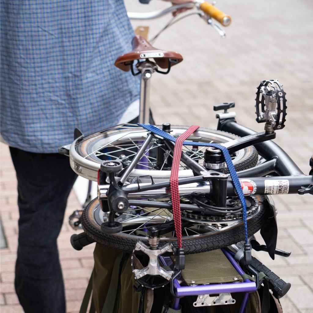 flat bungee ブルーラグ 荷物固定バンド 自転車バンジーコード バスケットアクセサリー ラック用コード サイクルパーツ 荷締めベルト