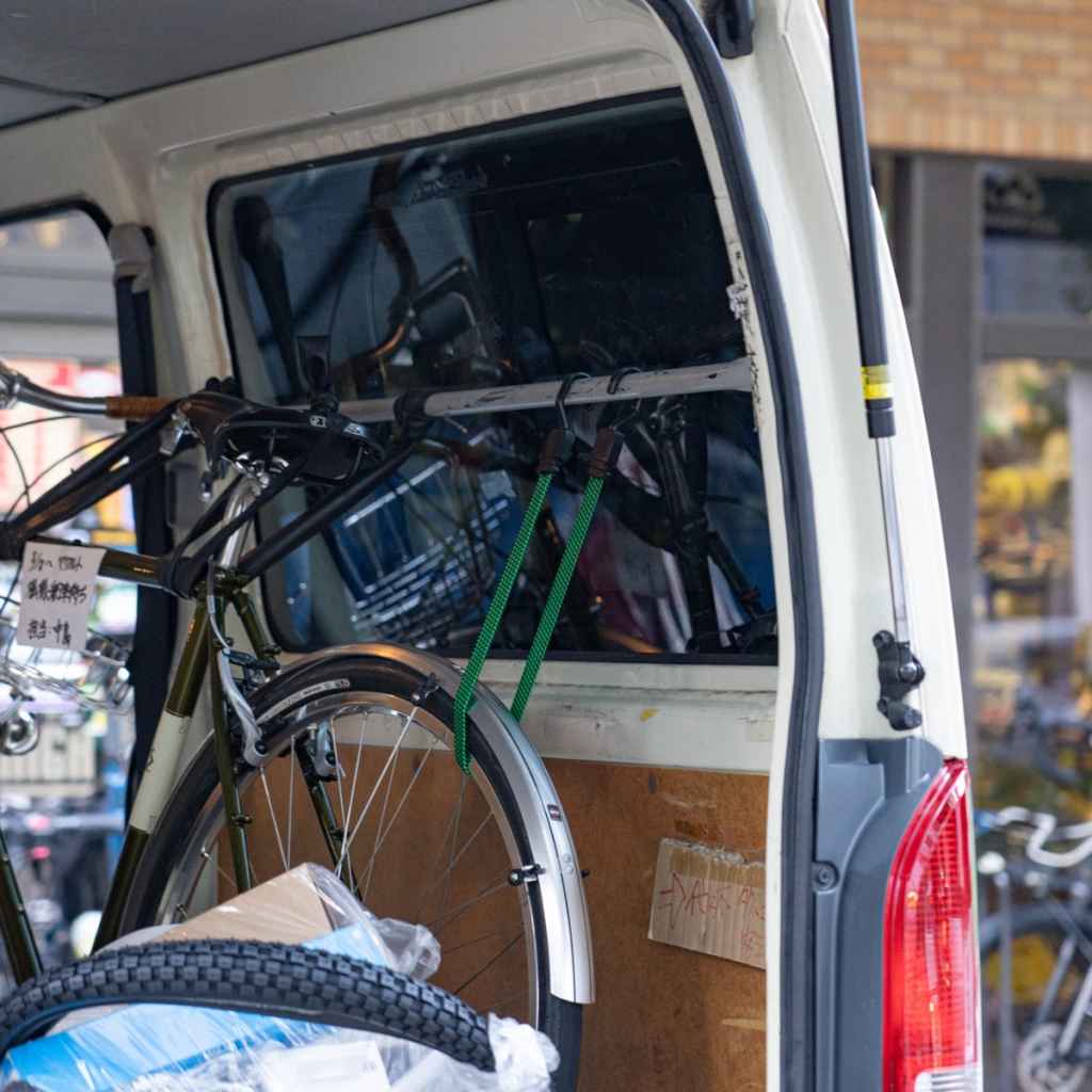 flat bungee ブルーラグ 荷物固定バンド 自転車バンジーコード バスケットアクセサリー ラック用コード サイクルパーツ 荷締めベルト