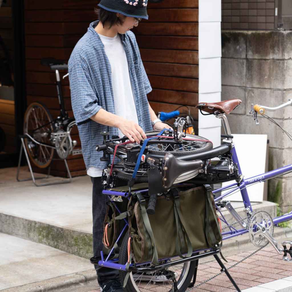 flat bungee ブルーラグ 荷物固定バンド 自転車バンジーコード バスケットアクセサリー ラック用コード サイクルパーツ 荷締めベルト