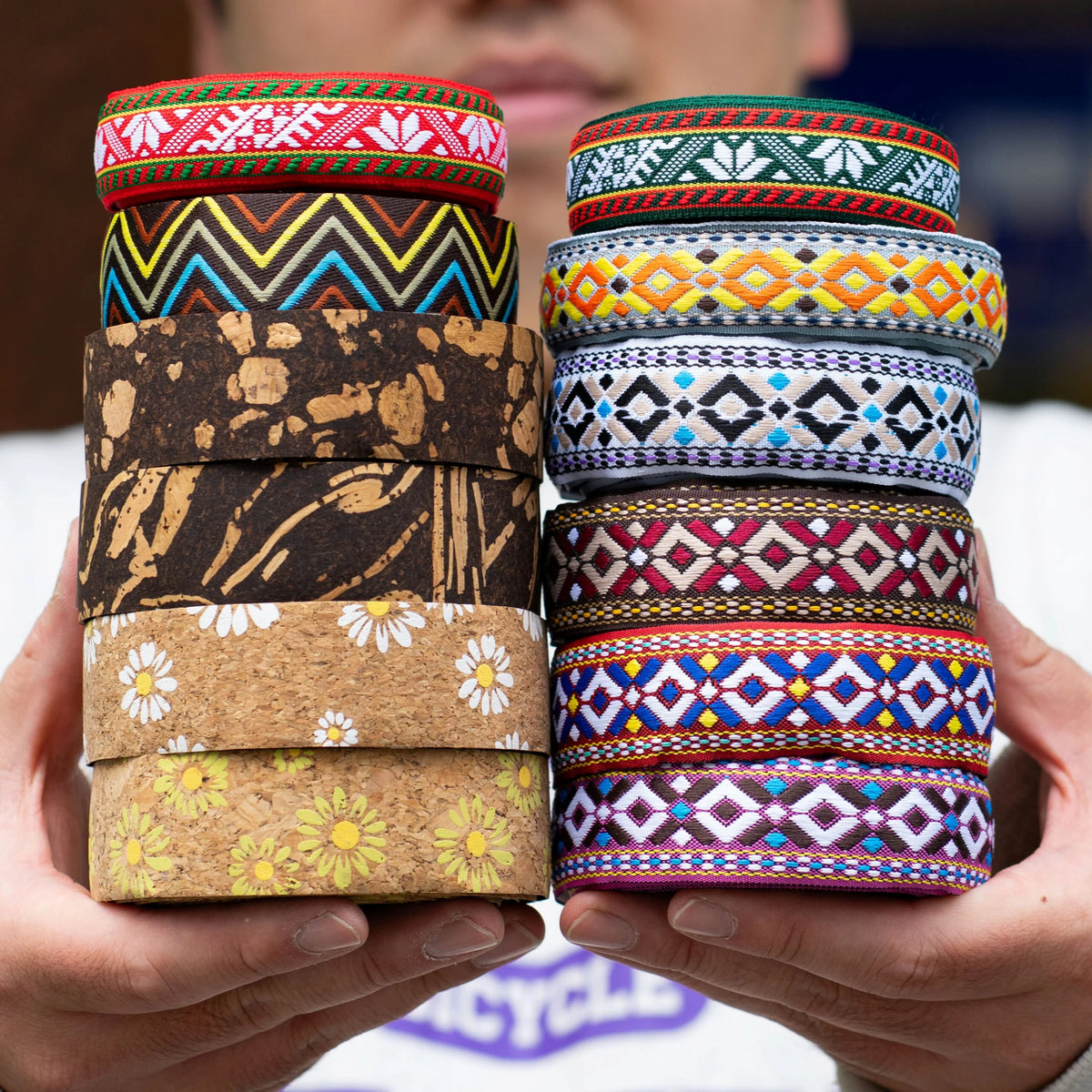 BTP Woven Bartape Nomad ラグ柄編み込みバーテープ